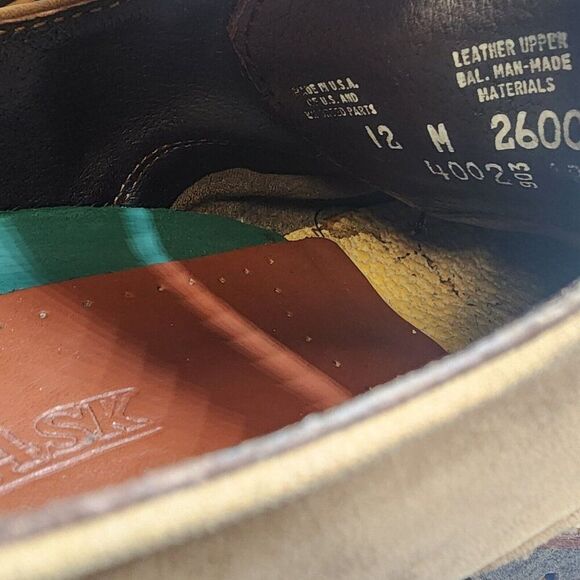 HS Trask Mens Work Oxfords Sz 12 Brown Lace Up Casual Dress Shoes Outdoor - Picture 8 of 9